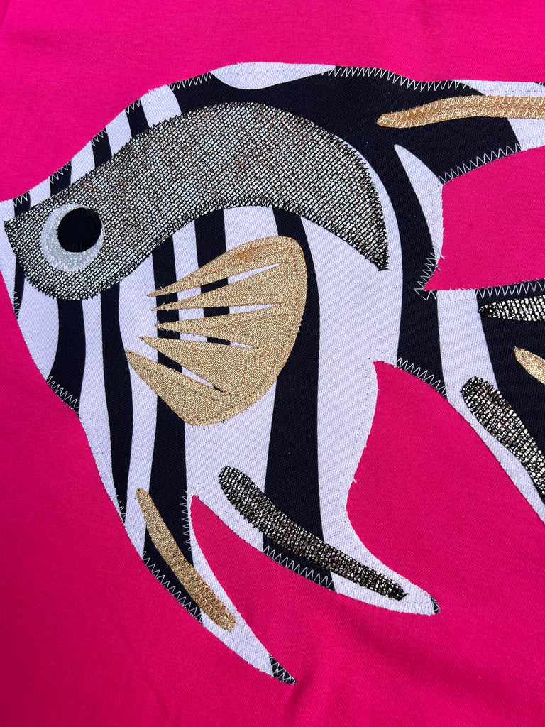 'Angel Delight' Unisex Tee - Pink and Mono