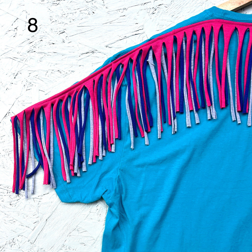 Sample - Fringed Oversized Tees - Sizes M and L