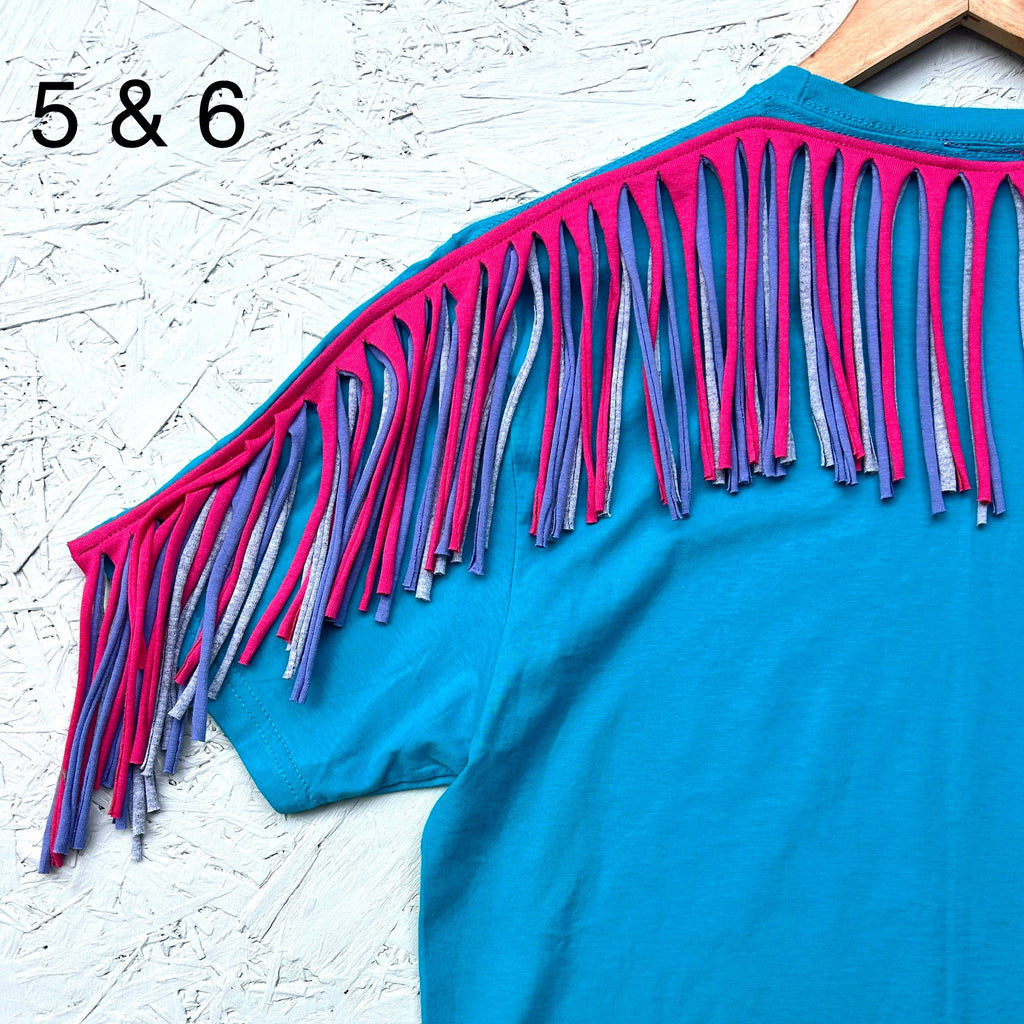 Sample - Fringed Oversized Tees - Sizes M and L