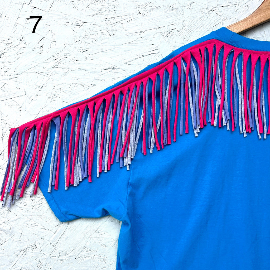 Sample - Fringed Oversized Tees - Sizes M and L