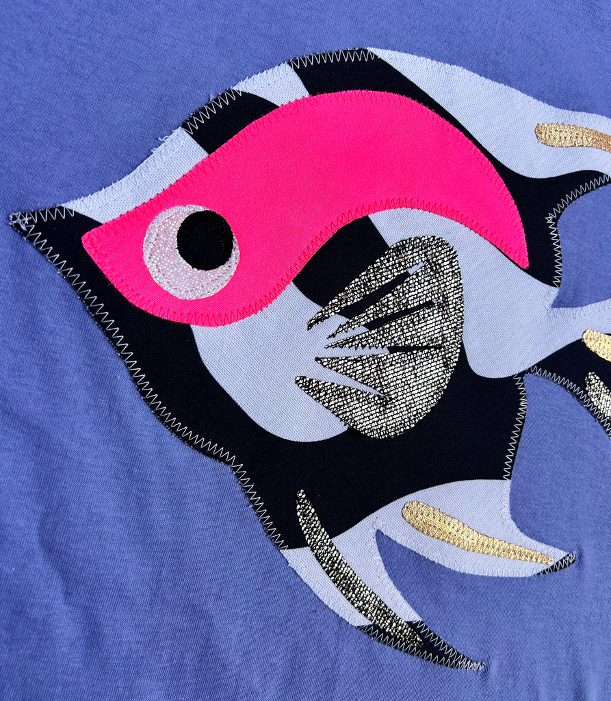 'Angel Delight' Sweat - Powder Blue and Mono
