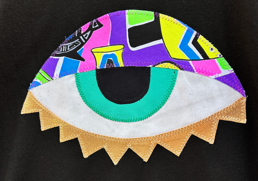 'Jeepers' Unisex Tee - Black with 90s Neon Print